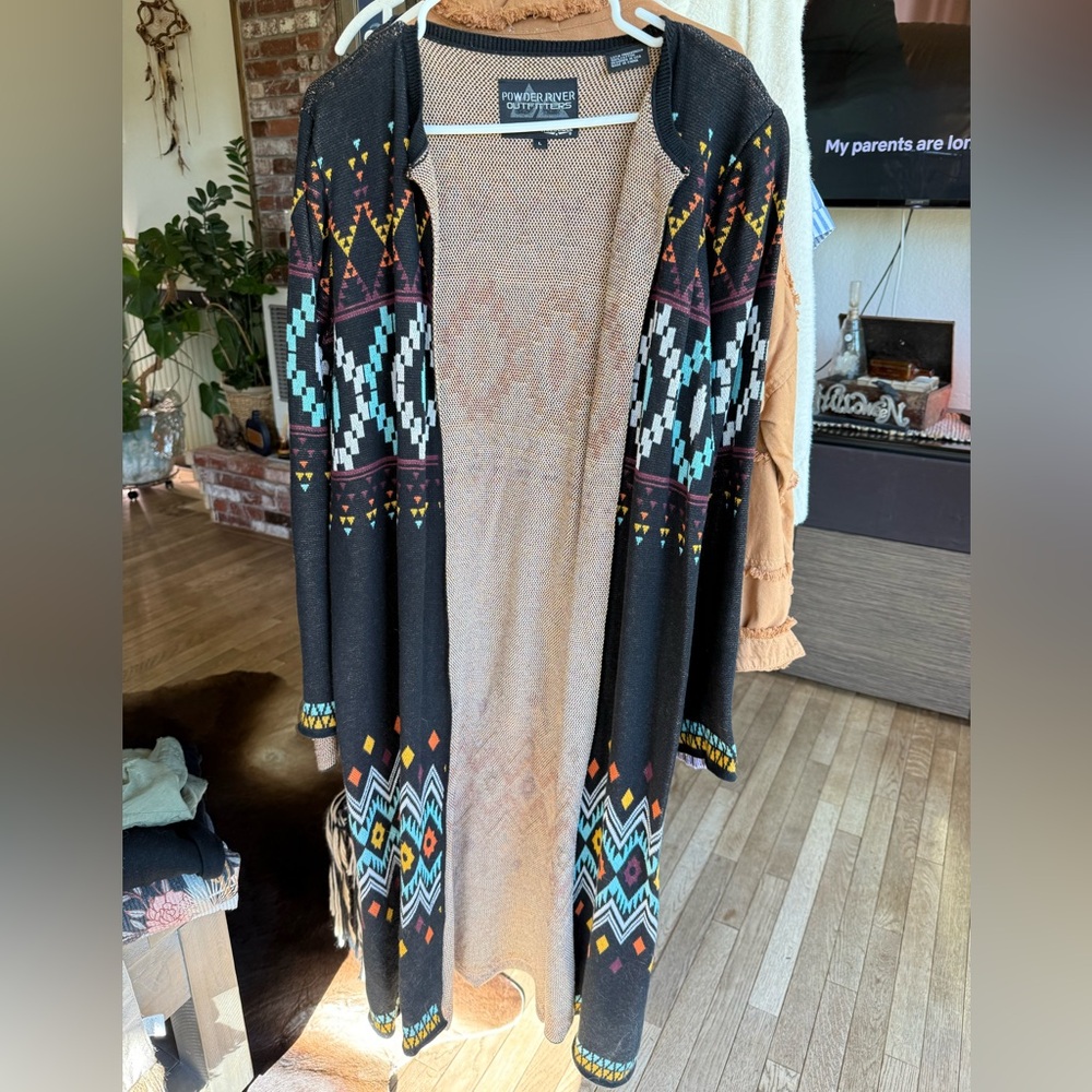 Long Aztec cardigan